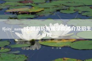 常宁中国消防救援学院简介及招生章程