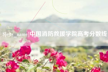 常宁中国消防救援学院高考分数线