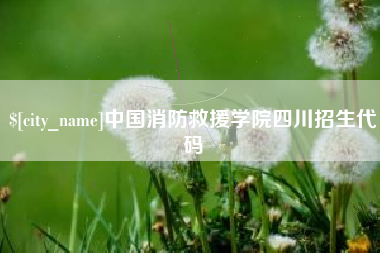 常宁中国消防救援学院四川招生代码