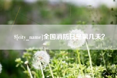 常宁全国消防日是第几天？