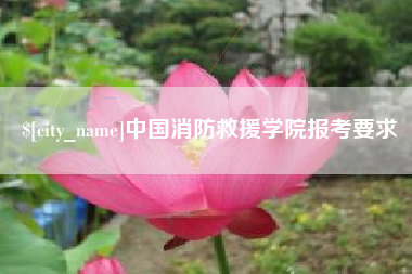 常宁中国消防救援学院报考要求