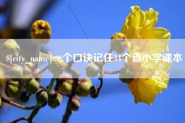 常宁一个口诀记住34个省小学课本