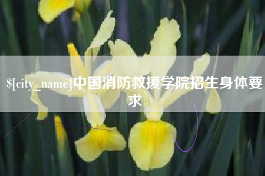 常宁中国消防救援学院招生身体要求