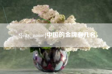 常宁中国的金牌有几名