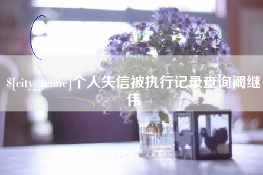 常宁个人失信被执行记录查询阚继伟