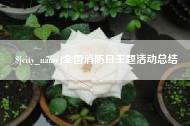 常宁全国消防日主题活动总结