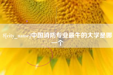 常宁中国消防专业最牛的大学是哪一个