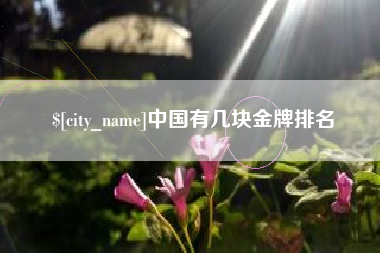 常宁中国有几块金牌排名
