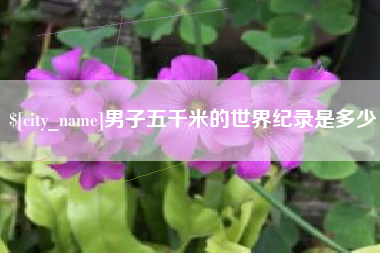 常宁男子五千米的世界纪录是多少