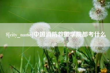 常宁中国消防救援学院都考什么