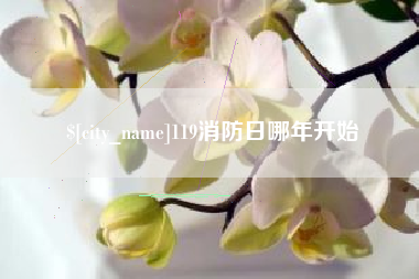 常宁119消防日哪年开始