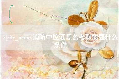 常宁消防中控证怎么考取需要什么条件
