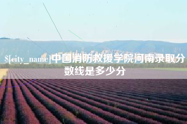 常宁中国消防救援学院河南录取分数线是多少分