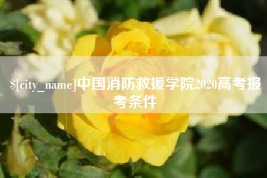 常宁中国消防救援学院2020高考报考条件