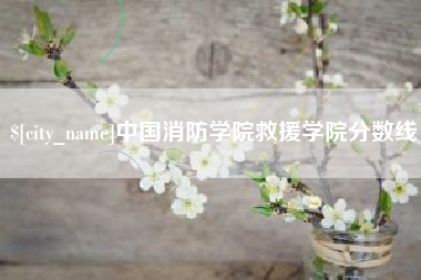 常宁中国消防学院救援学院分数线